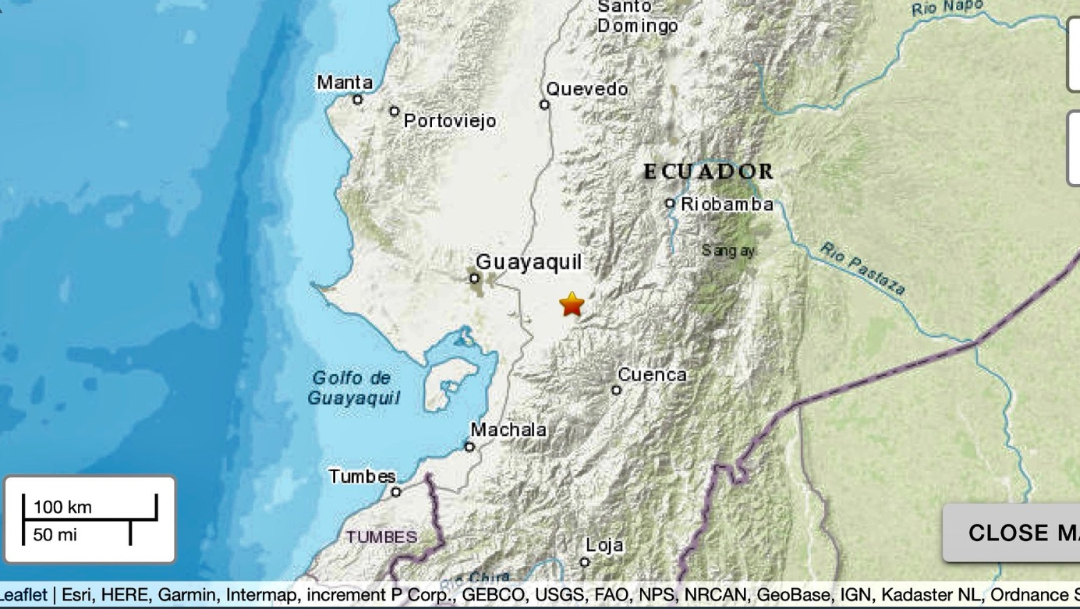 Foto: Un sismo de 5.1 grados de magnitud se sintió en varias ciudades de Ecuador la madrugada de este domingo, 18 agosto 2019