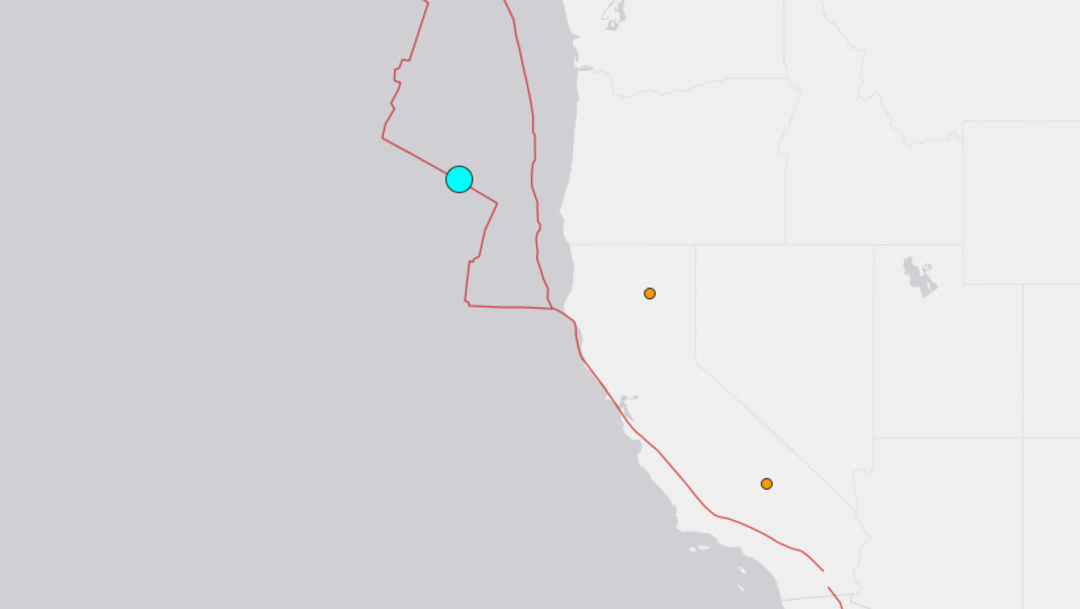 IMAGEN Sismo sacude costa oeste de Estados Unidos, frente a Oregon (USGS)