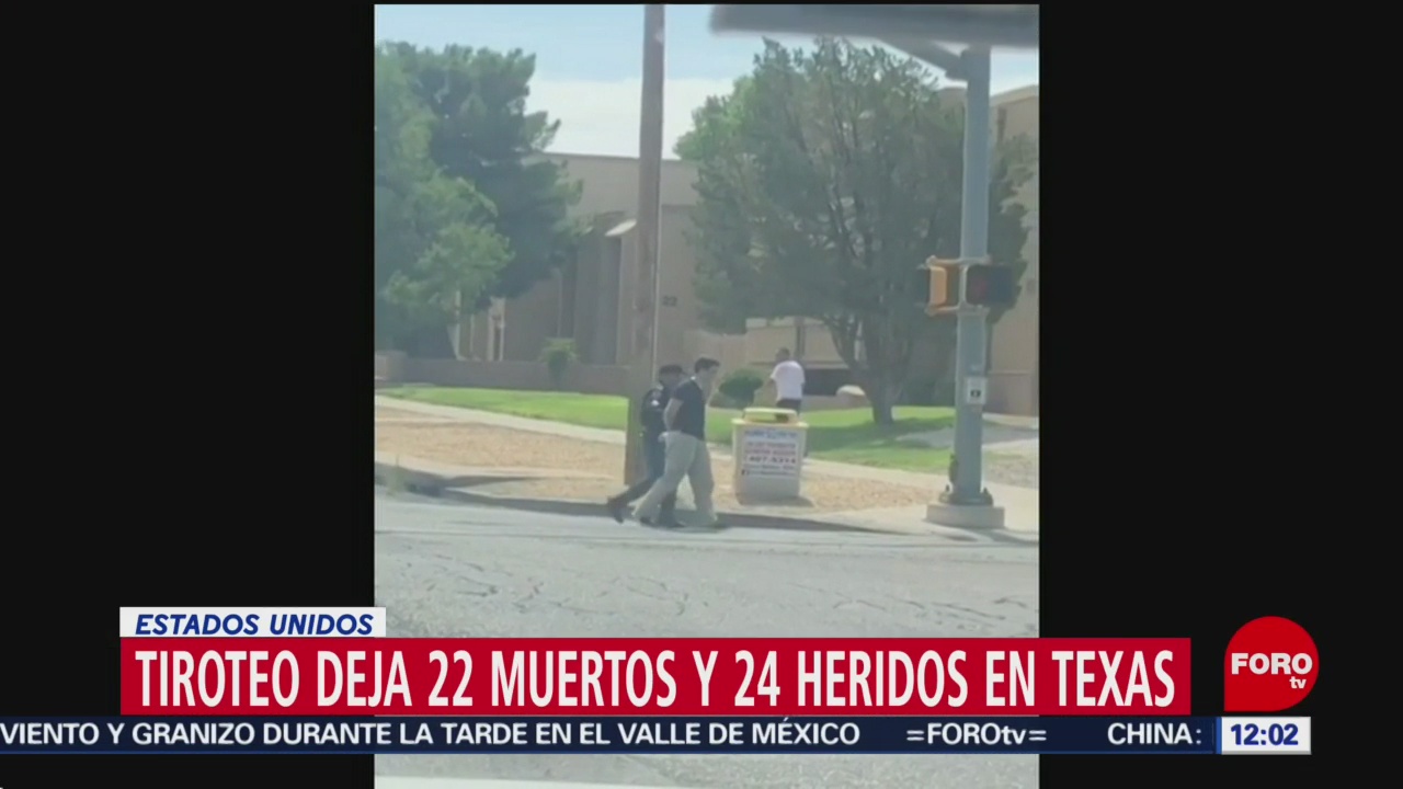 Sube a 22 cifra de muertos por tiroteo en El Paso, Texas