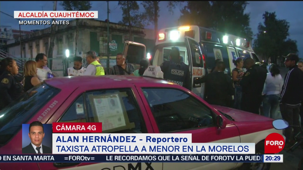 Foto: Taxista Atropella Menor Colonia Morelos Cdmx 20 Agosto 2019