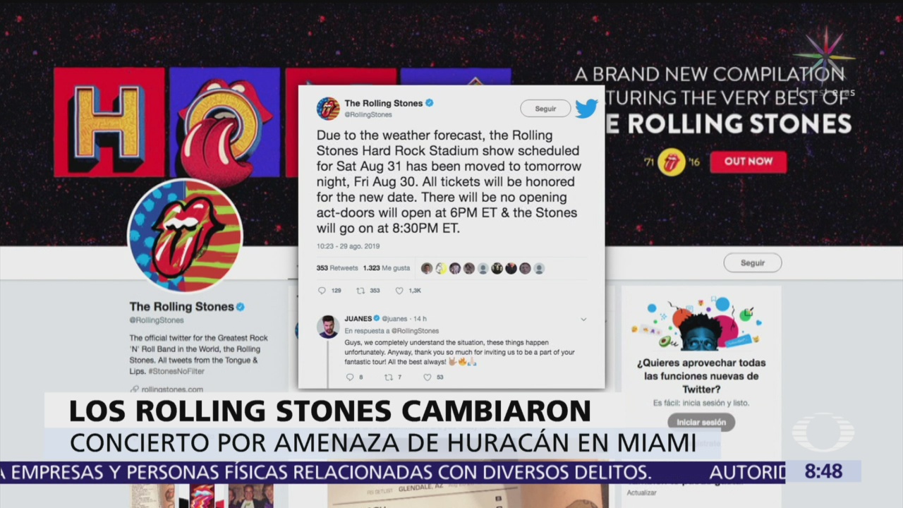 The Rolling Stones adelanta fecha de concierto en Miami
