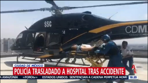 FOTO: Trasladan a policía a un hospital tras ser atropellado en CDMX, 24 Agosto 2019