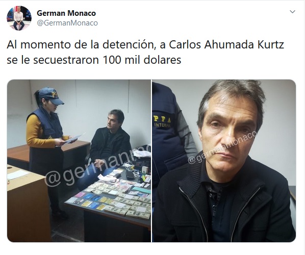 Carlos Ahumada fue detenido en Argentina.