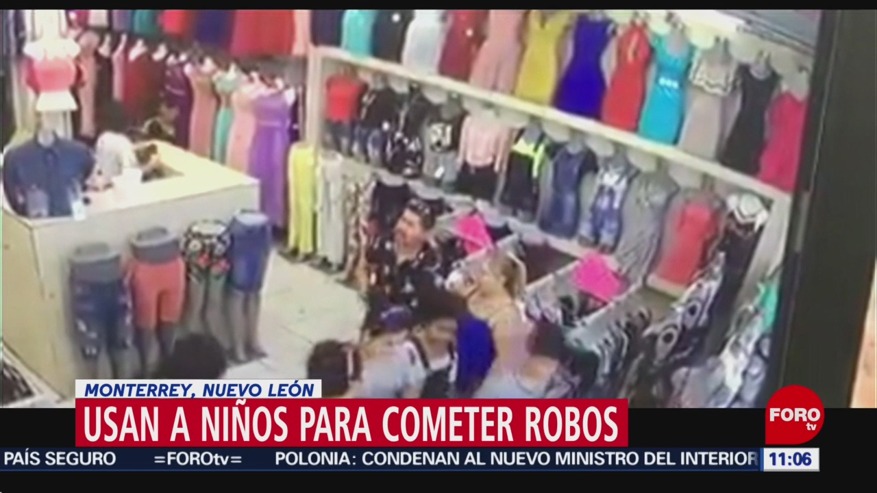 Usan a niños para cometer robos en Monterrey, Nuevo León