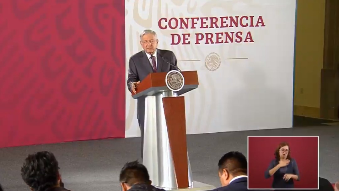 Foto: López Obrador en conferencia de prensa, 16 de agosto de 2019, Ciudad de México
