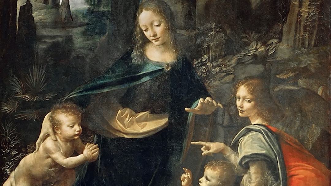 Foto Virgen Rocas Leonardo Da Vinci