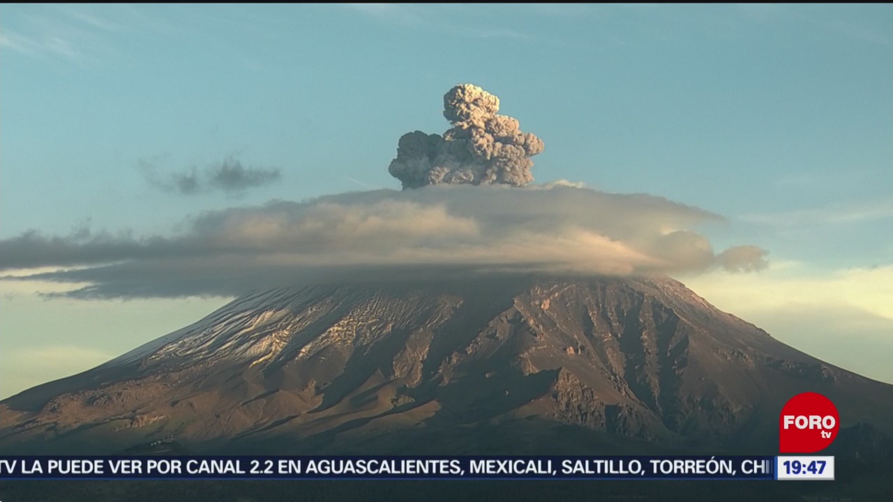 Foto: Volcán Popocatépetl Lanza Fumarola Hoy 8 Agosto 2019