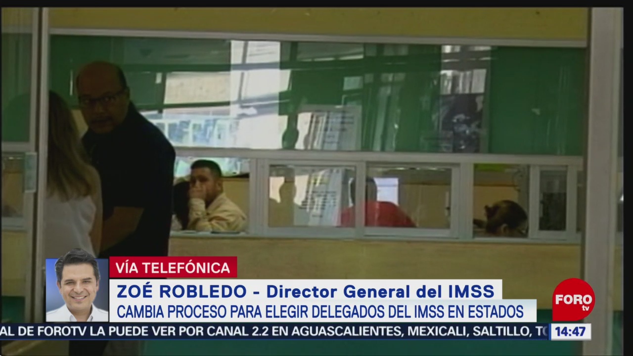 FOTO: Zoé Robledo habla proceso para elegir delegados IMSS
