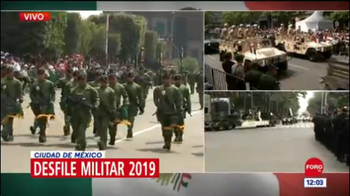 FOTO: 5 mil policías resguardan ruta del desfile militar 2019 en la CDMX, 16 septiembre 2019