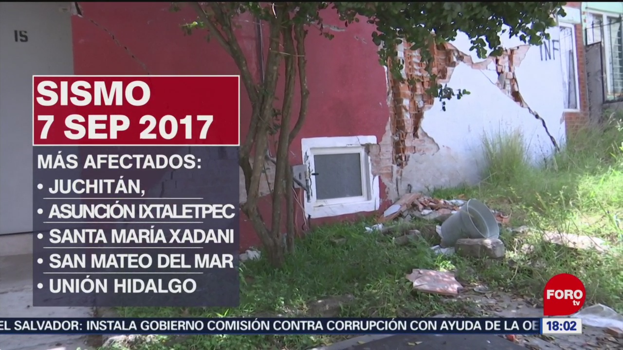FOTO: A dos años del sismo de magnitud 8.2 en Chiapas, 7 septiembre 2019