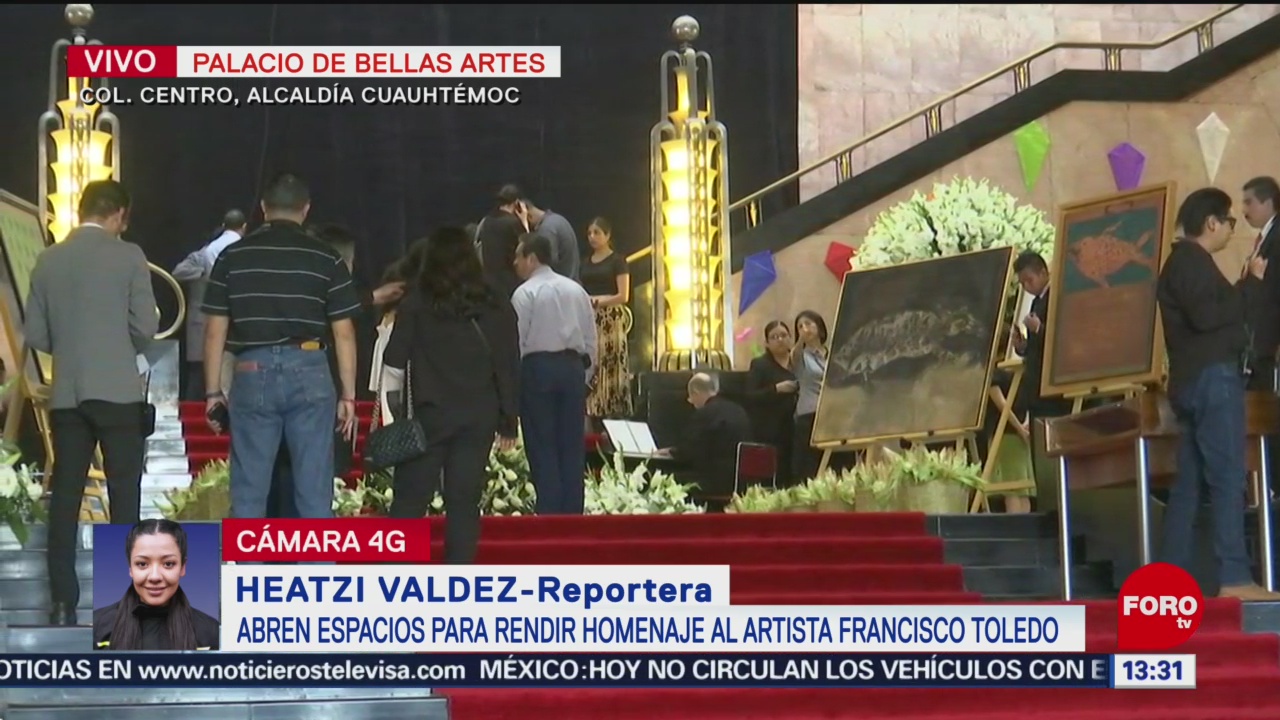 FOTO: Abren Espacio Para Rendir Homenaje Francisco Toledo Bellas Artes