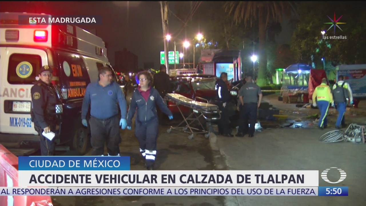 Accidente vehicular en Xalzada de Tlalpan deja dos muertos