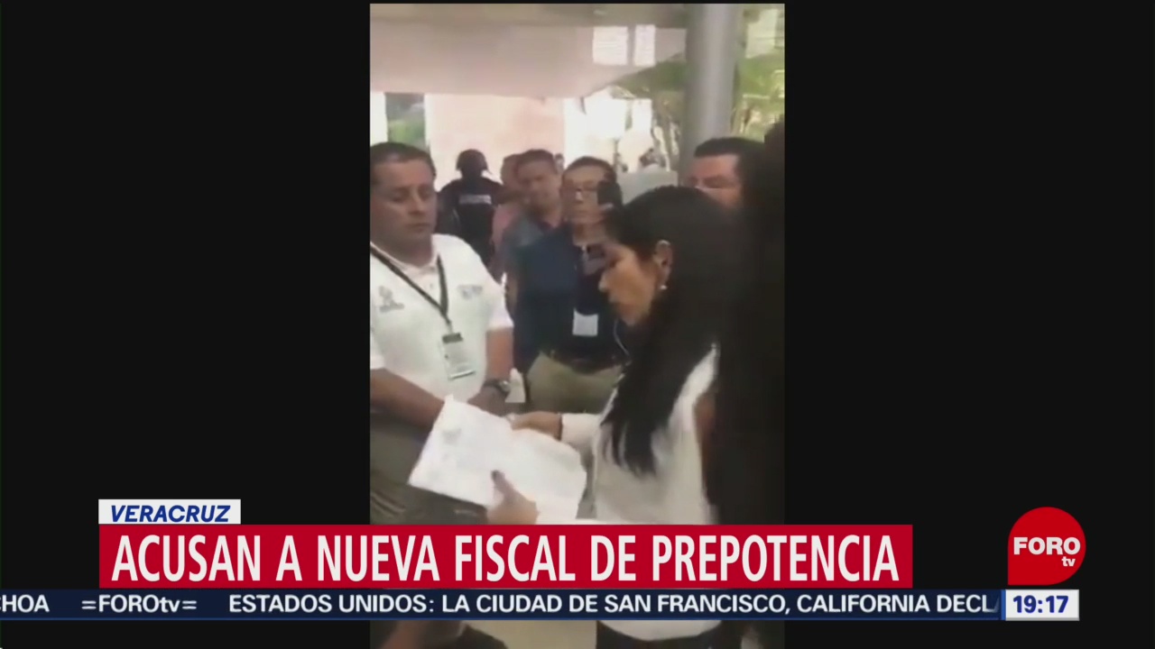 Foto: Verónica Hernández Nueva Fiscal Veracruz Prepotencia 4 Septiembre 2019