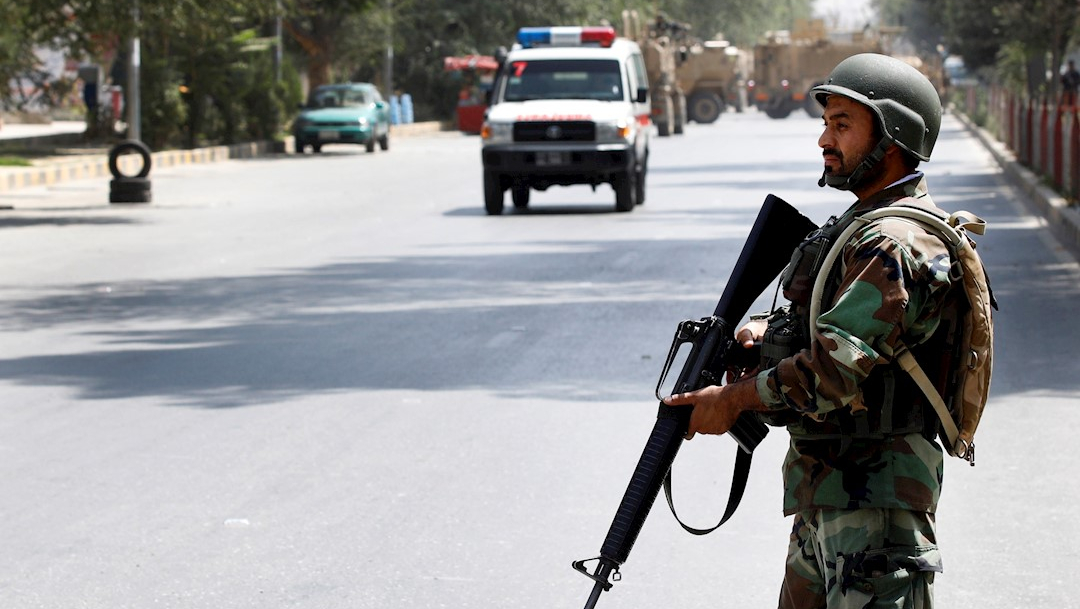 Fotografía que muestra a las fuerzas de seguridad afganas, 7 septiembre 2019