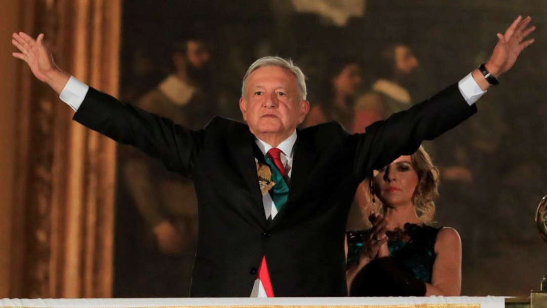 Foto: Andrés Manuel López Obrador, presidente de México, encabezó “El Grito” de Independencia, el 16 de septiembre de 2019. (Reuters)