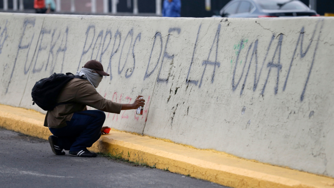 Foto: Protestas en la UNAM contra los porros, 21 de septiembre de 2019 (AP, archivo)