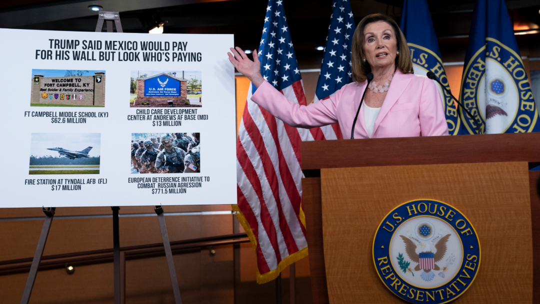 Foto: Nancy Pelosi, líder de la Cámara de Representantes y opositora a Trump, 12 de septiembre de 2019 (AP)