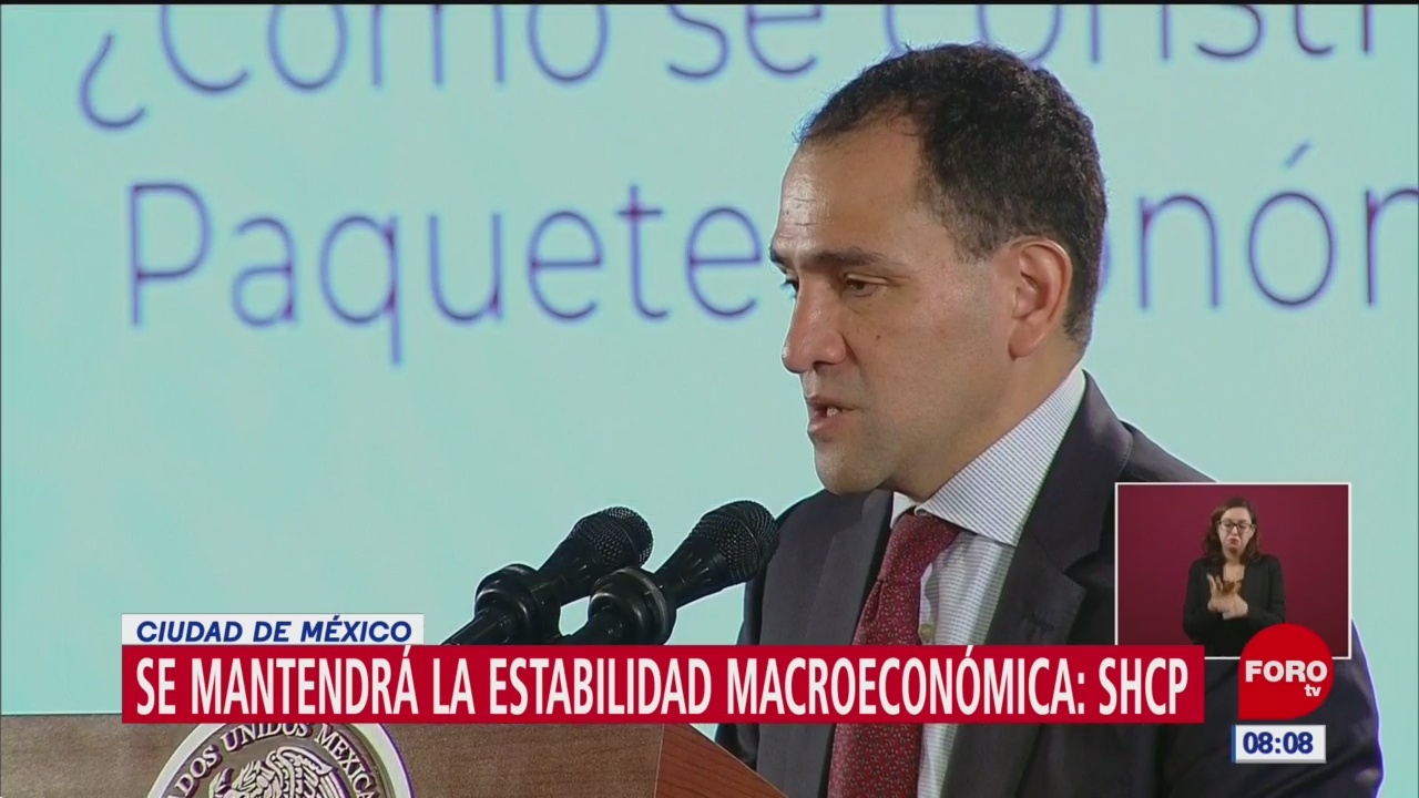 Arturo Herrera desglosa detalles del Paquete Económico 2020