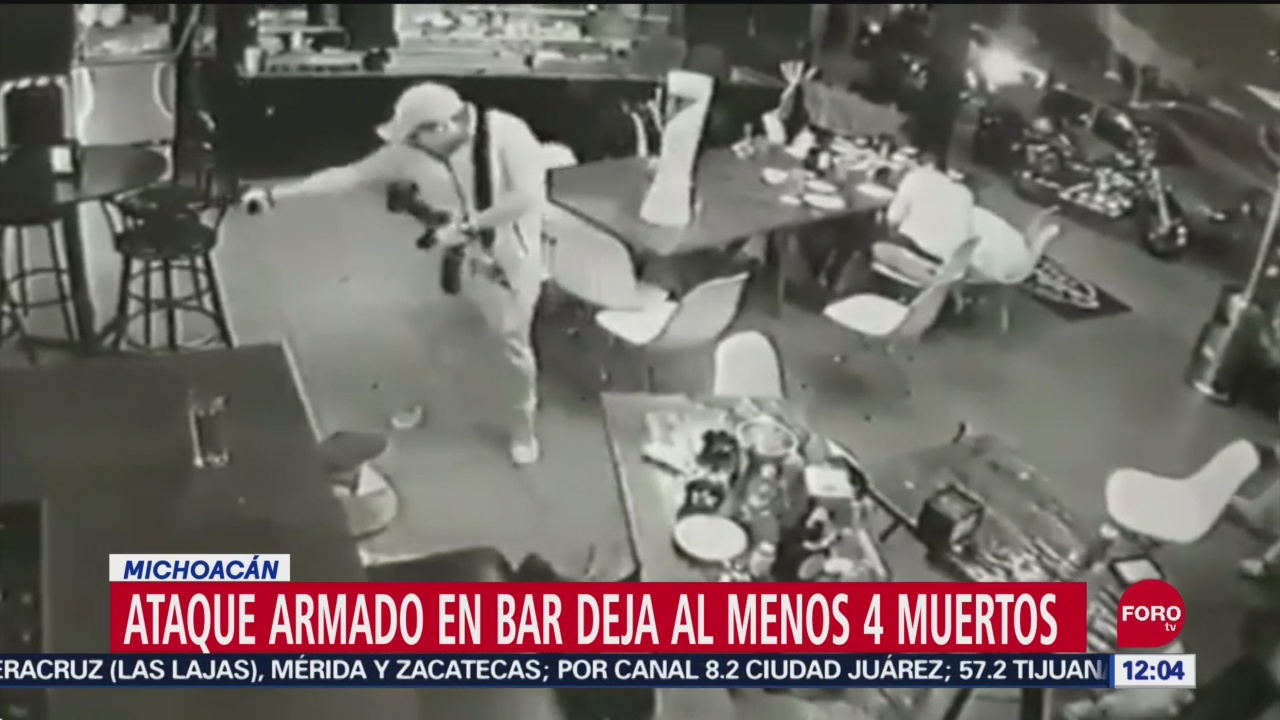 Foto: Video Ataque Armado Bar Uruapan Deja Cuatro Muertos, 21 de septiembre de 2019