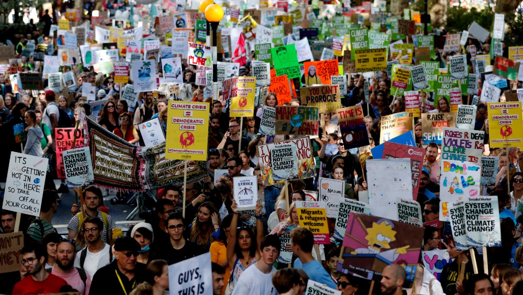 Foto: Protestas contra el cambio climático, 20 de septiembre de 2019, Londres, Inglaterra