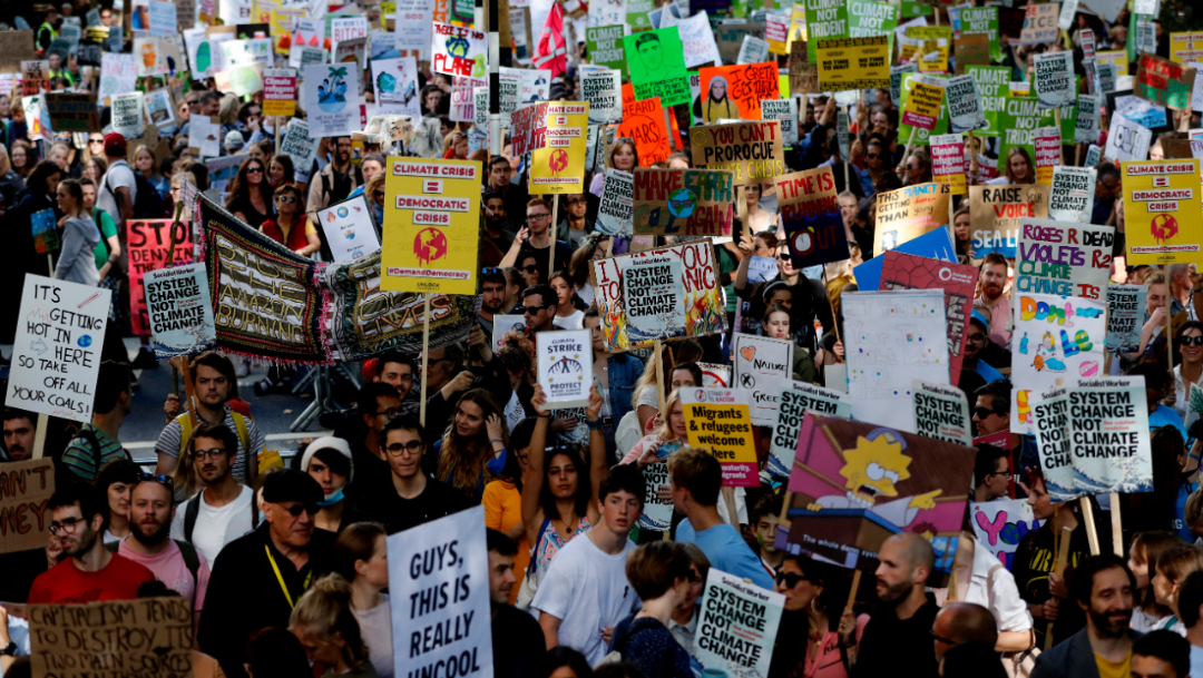 Foto: Se registraron marchas contra el cambio climático en Reino Unido, 20 septiembre 2019