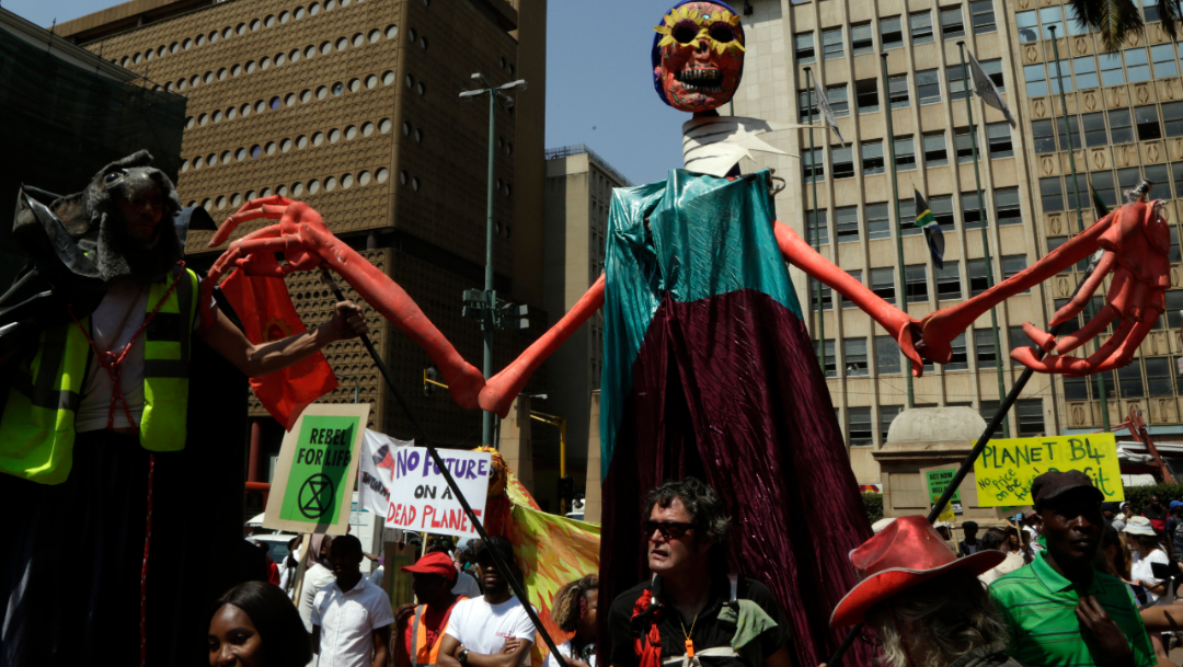 Foto: Se registraron marchas contra el cambio climático en Ciudad del Cabo, Sudáfrica, 20 septiembre 2019