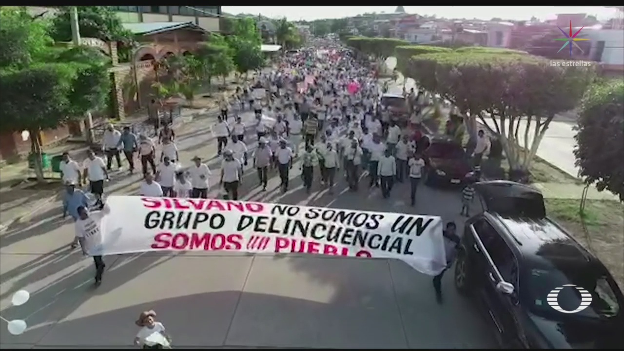 Foto: Marcha La Paz Tepalcatepec Temen Nuevo Enfrentamiento 5 Septiembre 2019