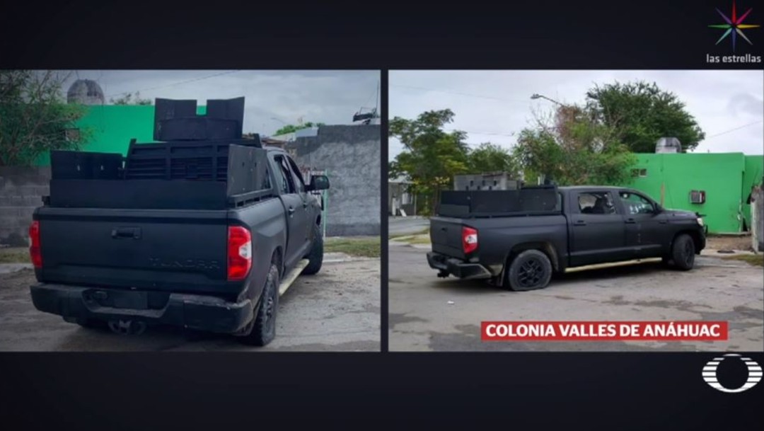 Imágenes de camioneta utilizada en enfrentamiento, en Nuevo Laredo, contradicen versiones originales