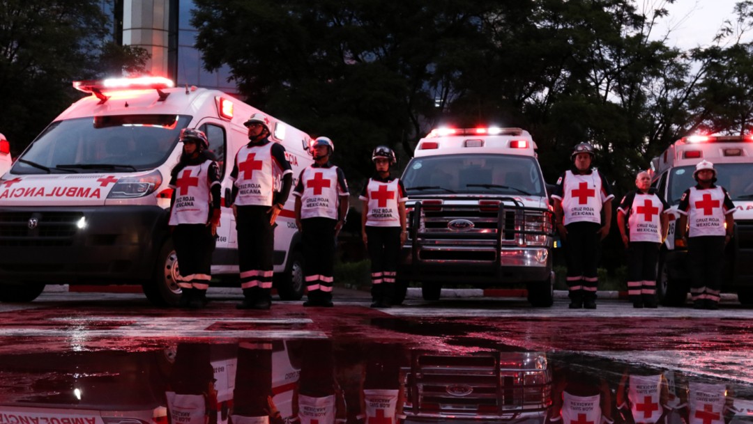 Foto: Personal de la Cruz Roja recordó a las personas que perdieron la vida, 19 de septiembre de 2019, (Cuartoscuro)