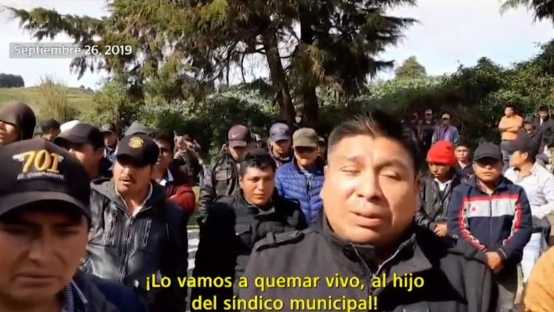 Grupo amenaza con quemar vivo a hijo de síndico en Chamula, Chiapas