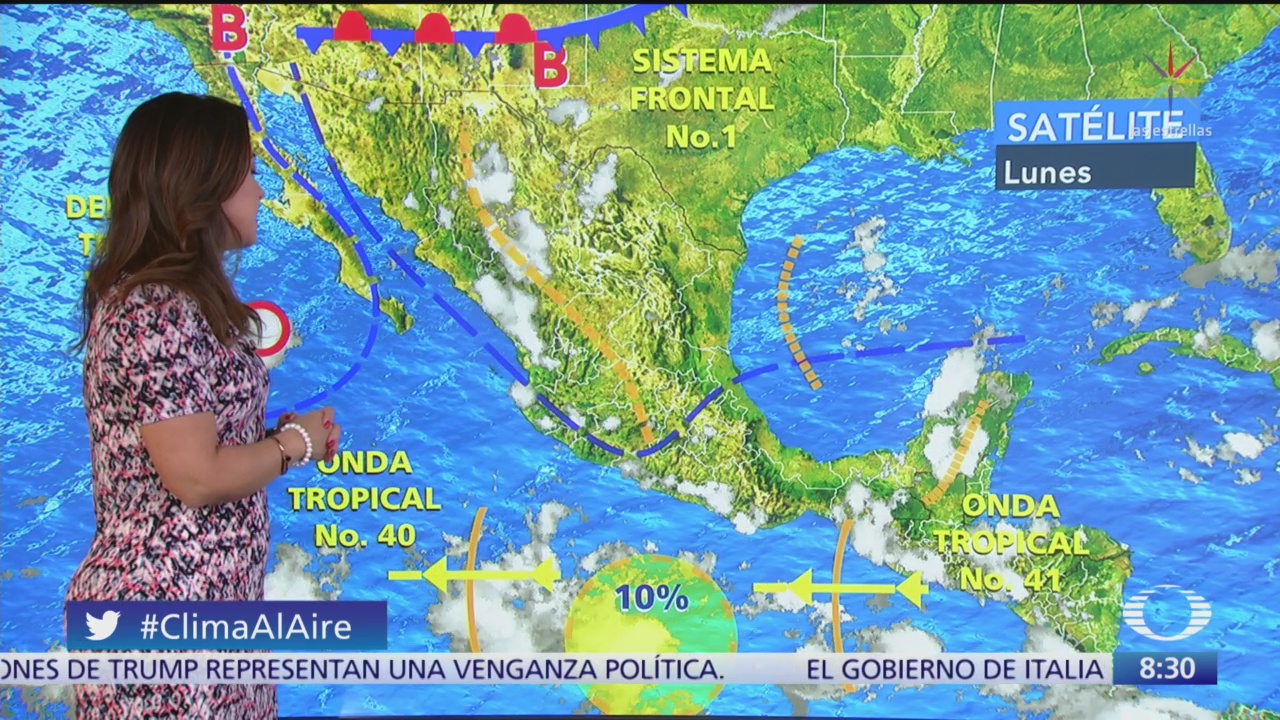 Clima Al Aire: Entra frente frío 1 a México