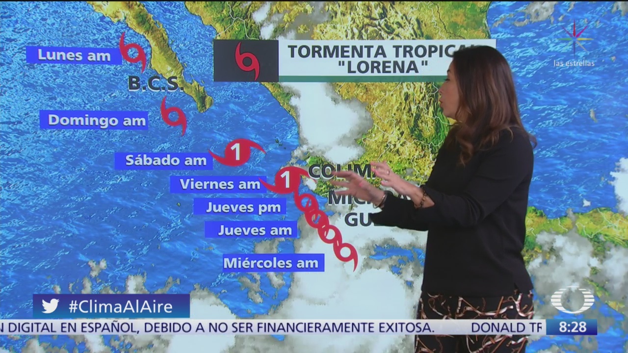 Clima Al Aire: ‘Lorena’ provocará lluvias en Michoacán y Guerrero