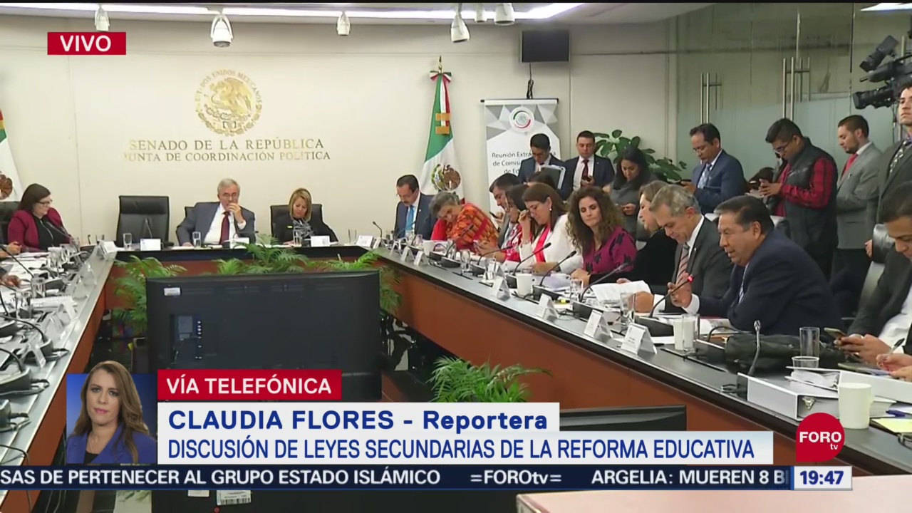 Foto: Continua Discusión Leyes Secundarias Reforma Educativa Senado