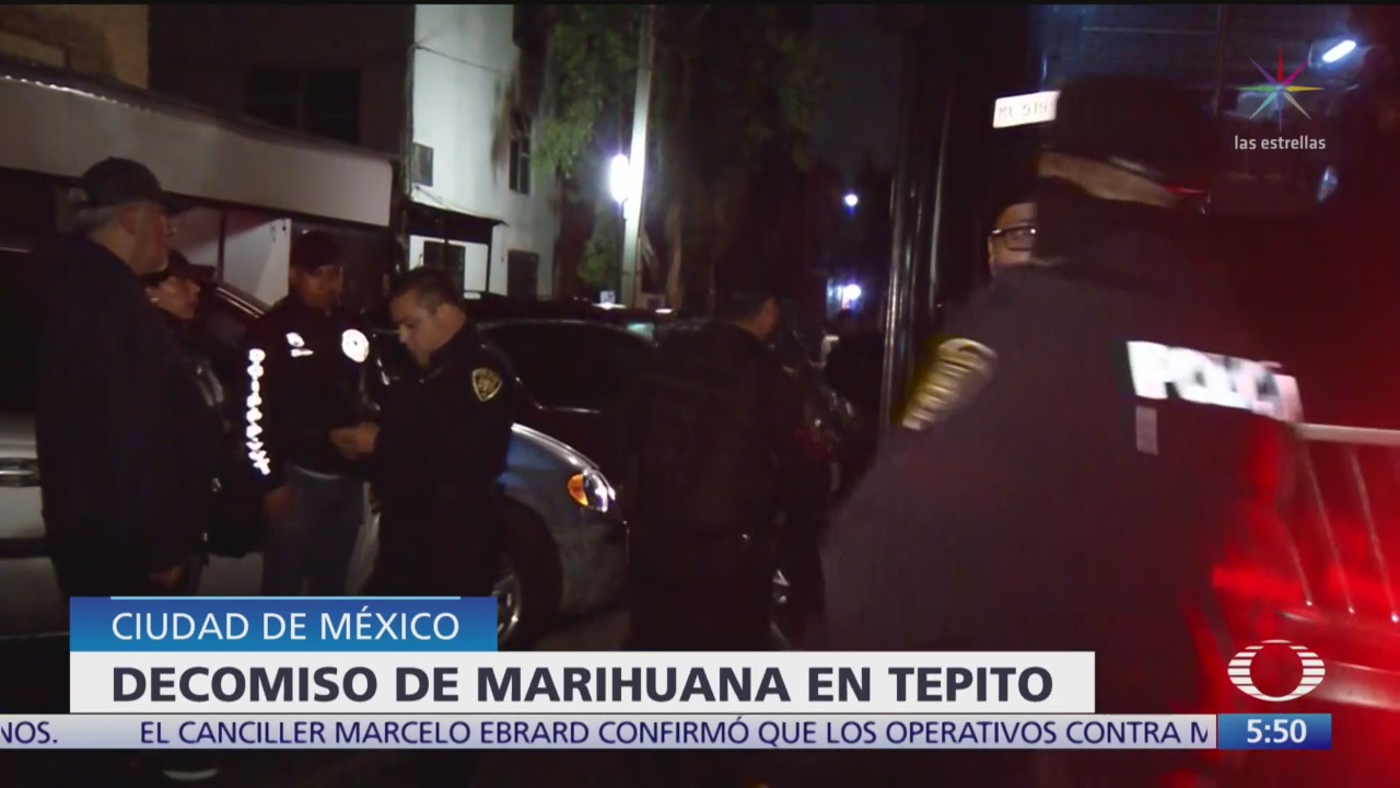 Decomisan marihuana en inmueble de Tepito, CDMX