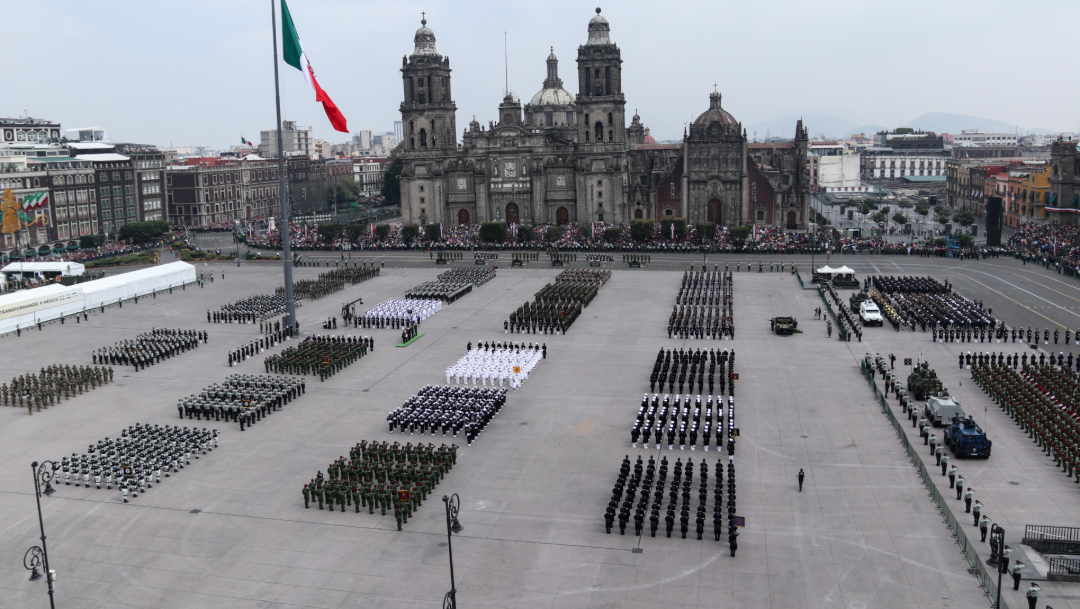 Así fue el desfile militar 2019, primero con la participación de la Guardia Nacional