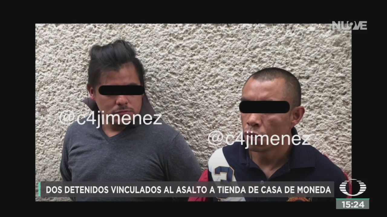 FOTO: Detienen Dos Implicados Asalto Casa Moneda CDMX,