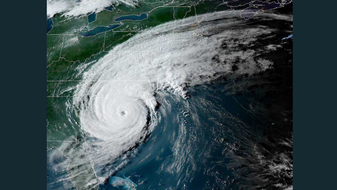 Foto: Mapa satelital huracán Dorian, 6 de septiembre de 2019, Estados Unidos