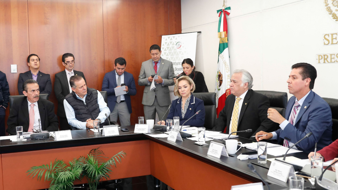 Foto: Torruco en la reunión con senadores, 4 de septiembre de 2019 (Twitter @senadomexicano)