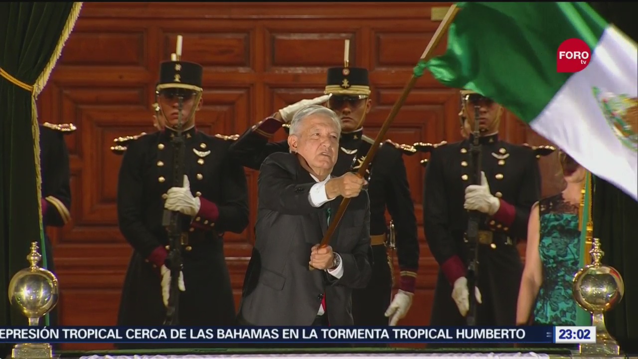 El presidente López Obrador dio su primer Grito de Independencia