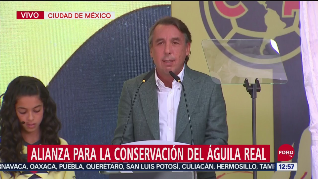 Foto: Emilio Azcárraga Jean Presenta Alianza Para La Conservación Del Águila Real