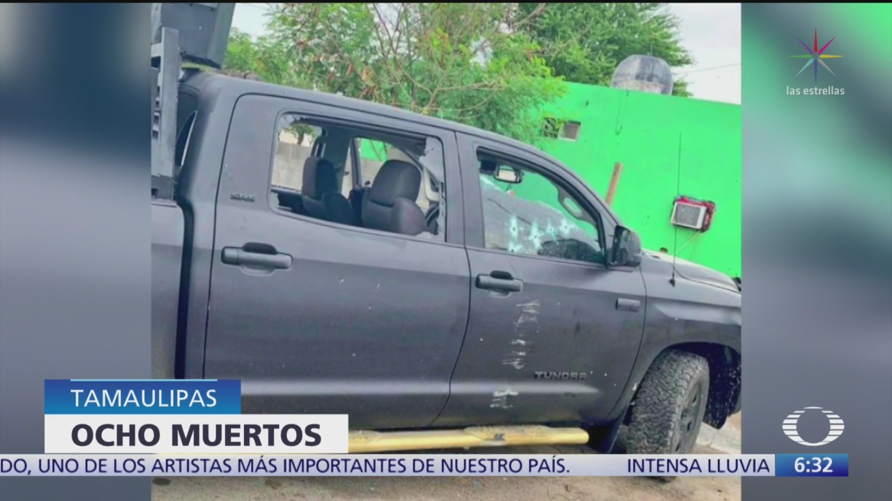 Enfrentamiento entre sicarios y policías deja 8 muertos en Tamaulipas