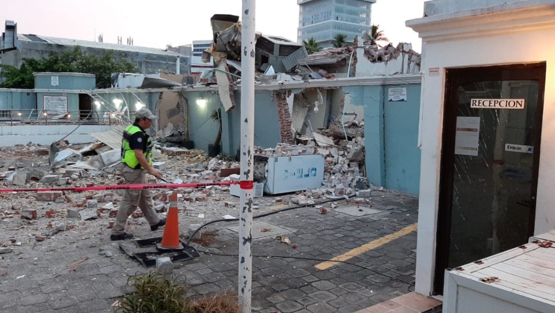 Foto: Explosión por fuga de gas en restaurante, 10 de septiembre de 2019, Boca del Río, Veracruz