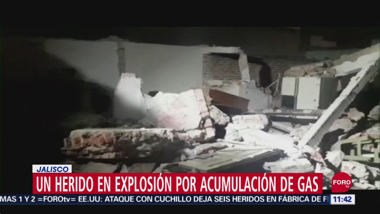 Explosión por acumulación de gas deja un lesionado en Zapopan, Jalisco