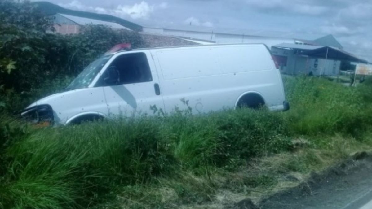 Foto: La camioneta se salió de la carretera para detenerse entre la maleza con los tripulantes, en su mayoría muertos: Twitter/@BonitoLeonGto