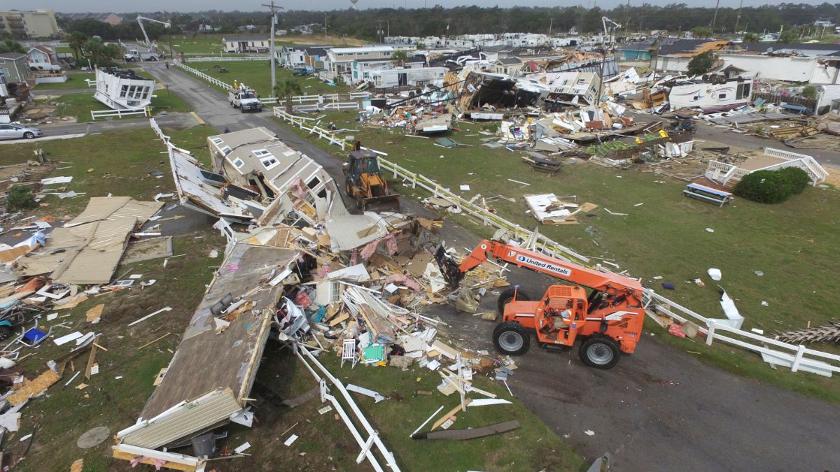 Foto: Cientos de casas quedaron destrozadas en Carolina del Norte por el huracán “Dorian”. AP