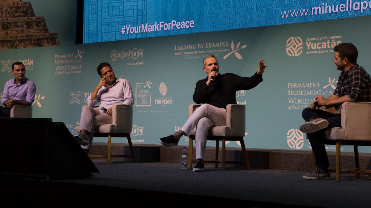Foto: Cumbre Mundial de Premios Nobel de la Paz, en Mérida, Yucatán, México. Cuartoscuro