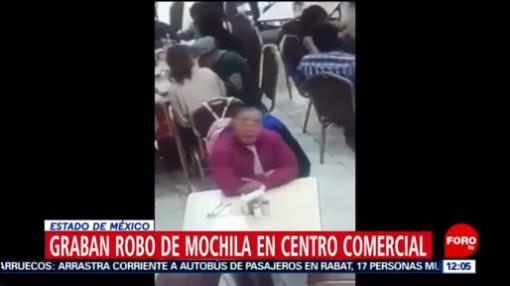 Graban robo de mochila en plaza comercial de Tecámac, Estado de México