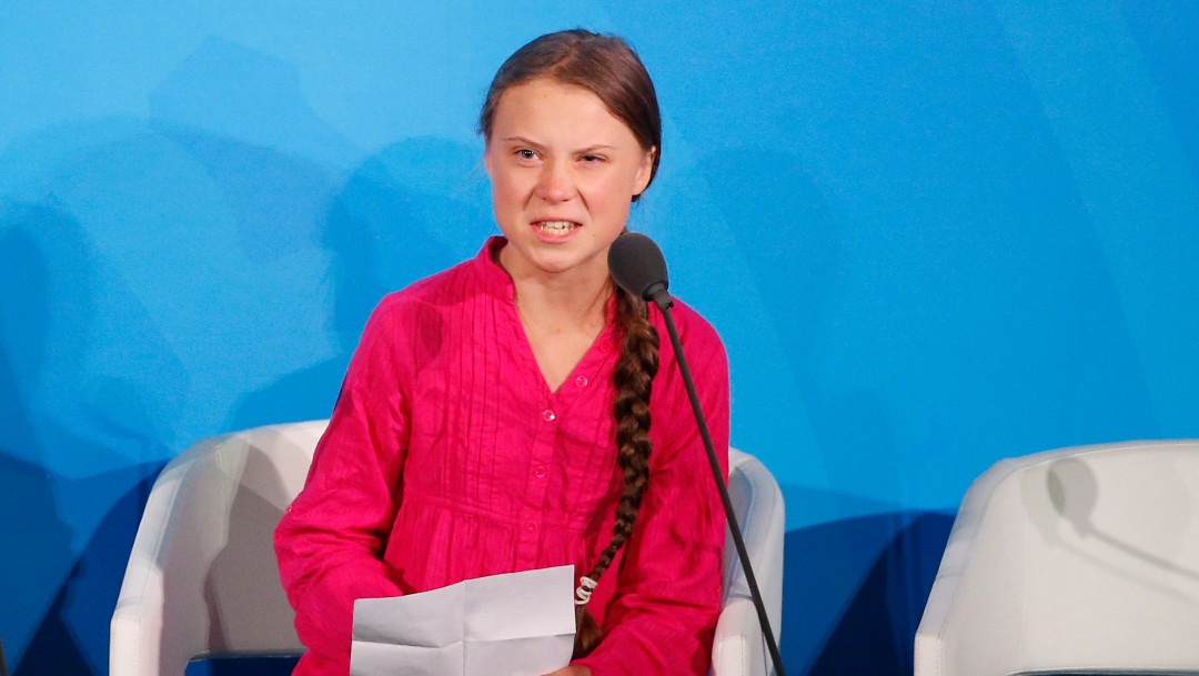 Foto: Activista Greta Thunberg recibe premio infantil a la paz, 15 de noviembre de 2019 (AP)
