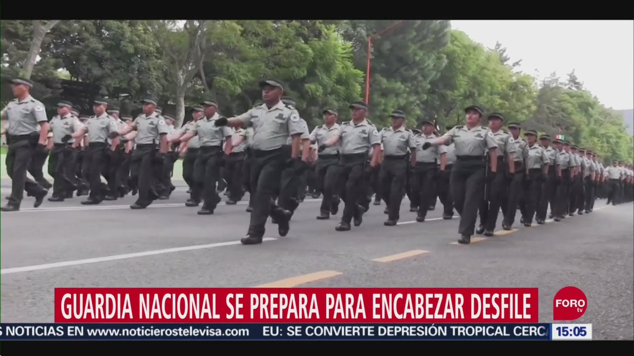 FOTO: Guardia Nacional encabezará desfile militar del 16 de septiembre, 14 septiembre 2019
