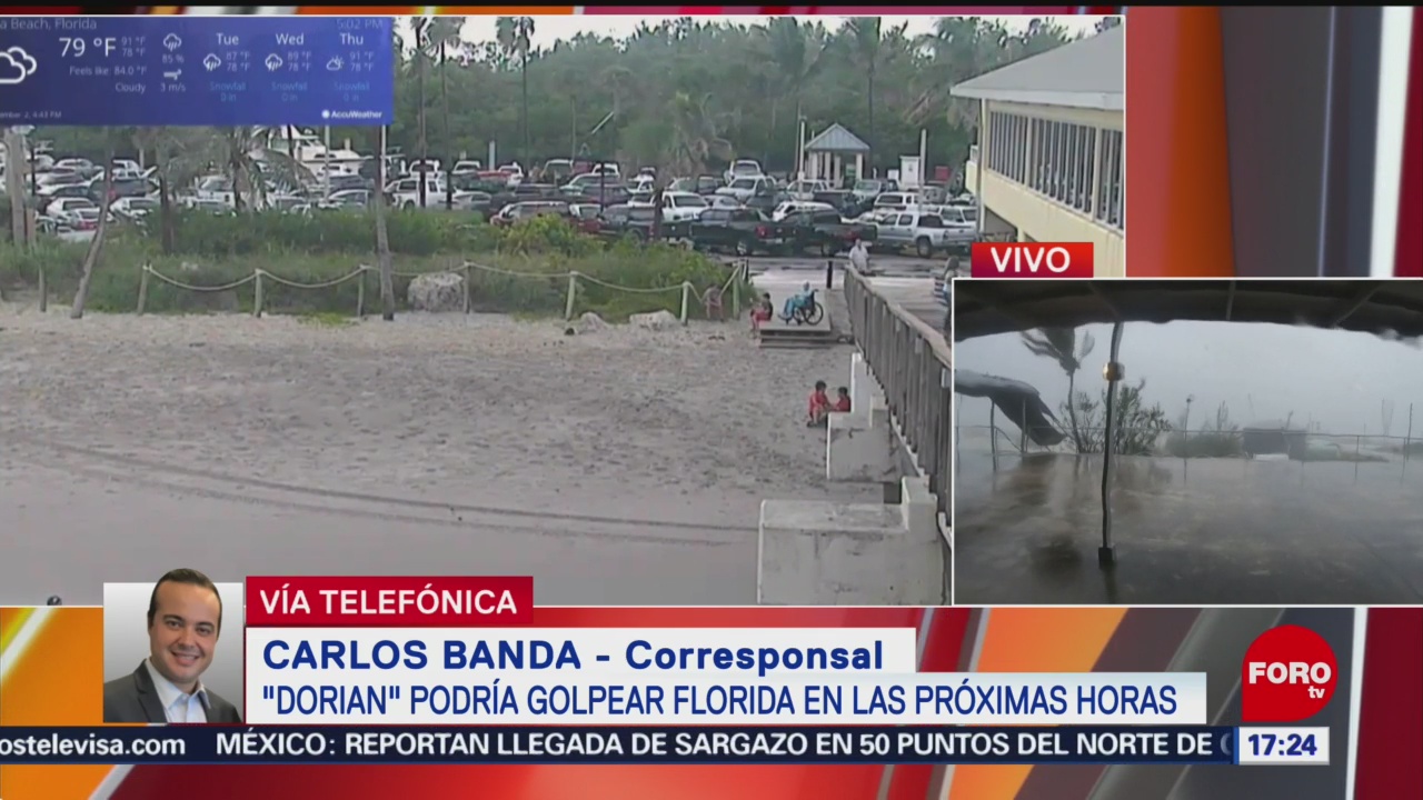 FOTO: Huracán Dorian Podría Golpear Florida Próximas Horas